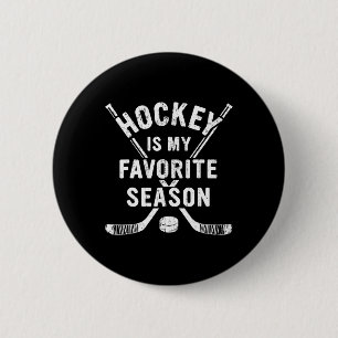 Vintage Hockey ist meine Lieblingsjahreszeit  Button