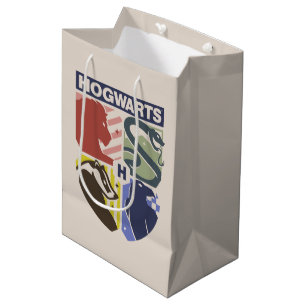 Vintage HOGWARTS™ Geprägtes Wappen Mittlere Geschenktüte