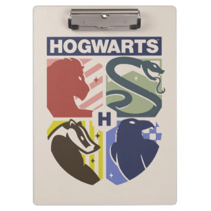 Vintage HOGWARTS™ gestempeltes Wappen Klemmbrett