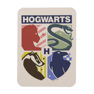 Vintage HOGWARTS™ gestempeltes Wappen Magnet