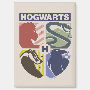 Vintage HOGWARTS™ gestempeltes Wappen Magnet