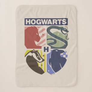 Vintage HOGWARTS™-Wappen Sherpadecke