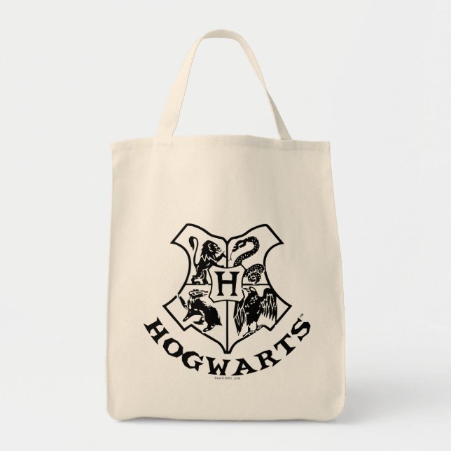 Vintage HOGWARTS™-Wappen Tragetasche (Vorne)