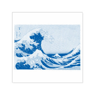 Vintage HOKUSAI UKIYO DRUCKRUBBER BRIEFMARKE Permastempel