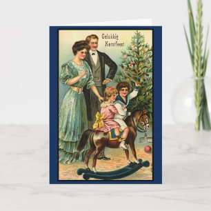 Vintage holländische Weihnachts Vrolijk Kerstfeest Karte
