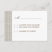 Vintage Hollywood RSVP-Karte