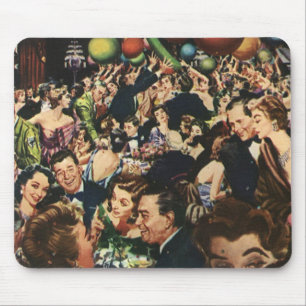 Vintage-Hollywood-Themen-Fete mit Ballons Mousepad