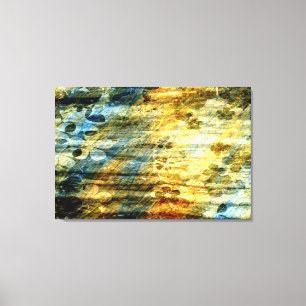 Vintage Holzkunst Leinwanddruck