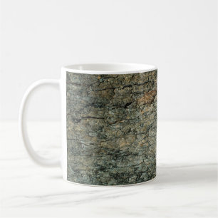 Vintage-Holzrindenhintergrundabstrakt, Grafik-Deko Kaffeetasse