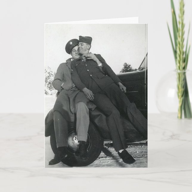 Vintage Homosexuelle Karte (Vorderseite)