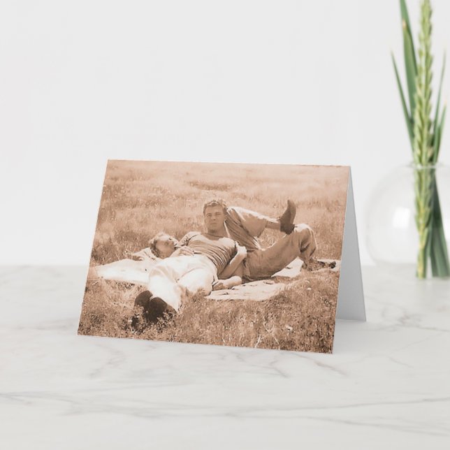 Vintage Homosexuelle Karte (Vorderseite)