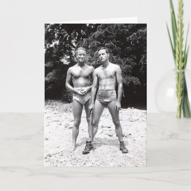 Vintage Homosexuelle Karte (Vorderseite)