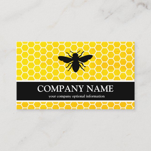 Vintage Honeycomb BeeKeeper Honey Apairist Bus Visitenkarte (Vorderseite)
