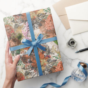 Vintage Honigbiene-Muster Geschenkpapier