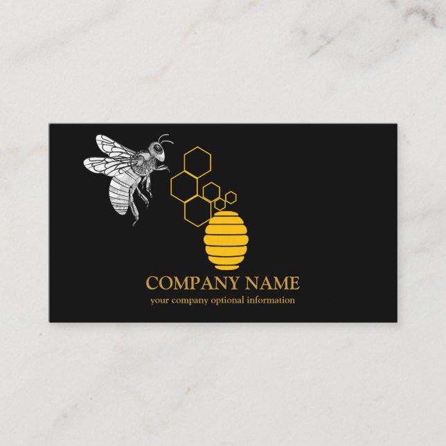 Vintage Honigwabenkraut BeeKeeper Honey Apairist Visitenkarte (Vorderseite)