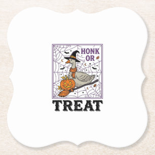 Vintage Honk Or Treat Hexen-Gans Halloween-Shirt_ Untersetzer