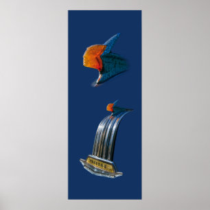 Vintage Hood-Ornament Poster
