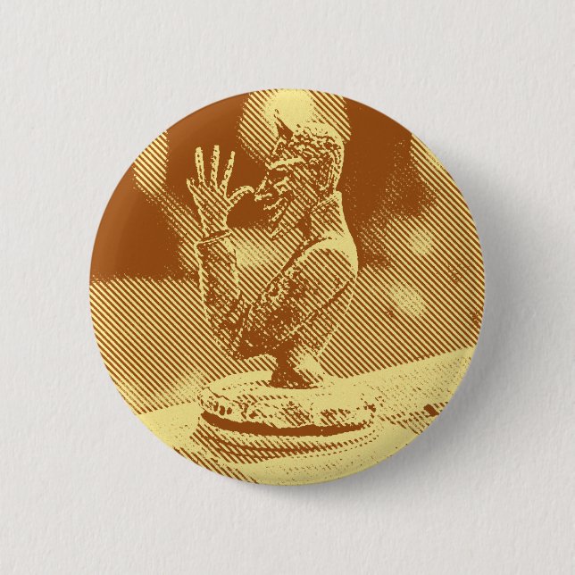 Vintage Hood-Ornament-Taste Button (Vorderseite)