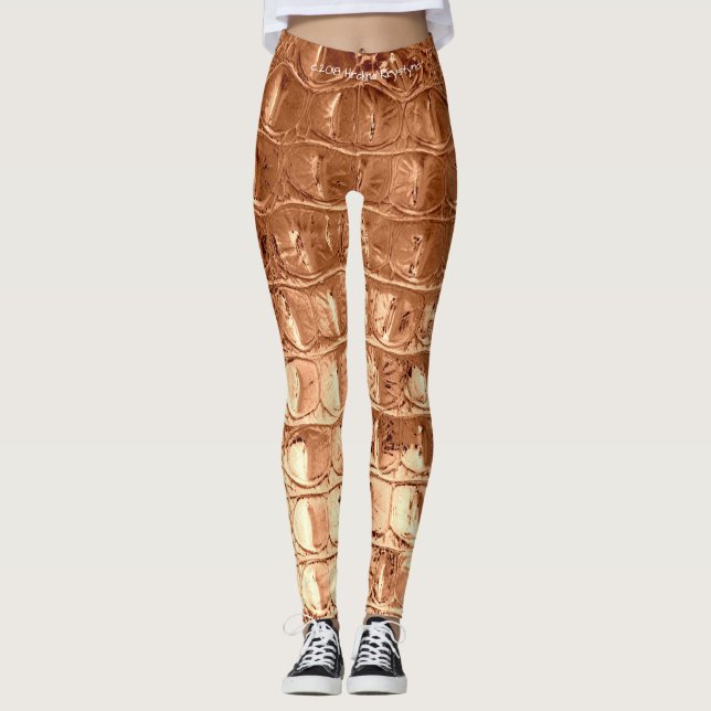 VINTAGE "HORNBACK" GARNELE LEGGINGS (Vorderseite)