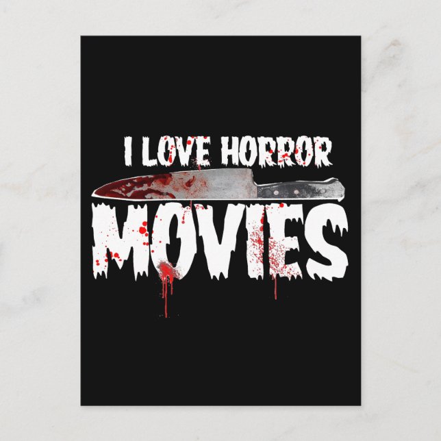 Vintage Horror Filmkunst Postkarte (Vorderseite)