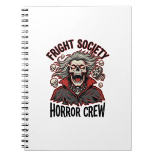 Vintage-Horror-Shirt Fright Society Totenkopf-Desi Notizblock