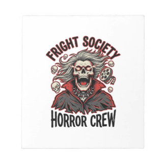 Vintage-Horror-Shirt Fright Society Totenkopf-Desi Notizblock