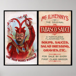 Vintage Hot-Sauce-Werbung Poster