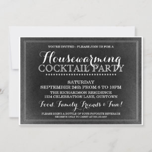 Vintage Housewarming Cocktail Party Einladung