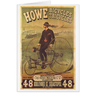 Vintage Howe Bicycle und Tricycle Ad