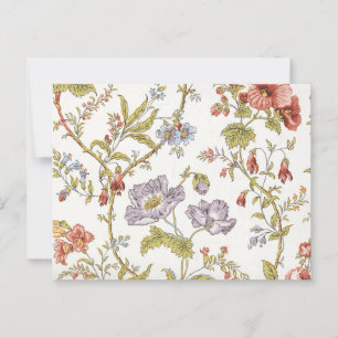 Vintage hübsche Blume Weinblumenmuster Postkarte