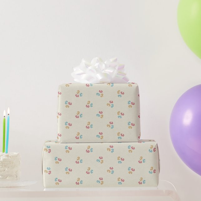 Vintage Hübsche Creme Geschenkpapier (Partygeschenke)