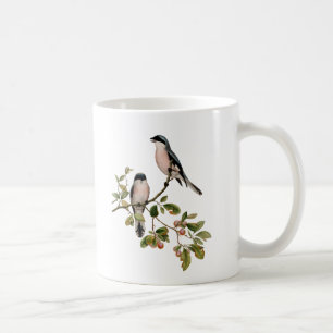 Vintage hübsche Vögel auf einem Ast Kaffeetasse