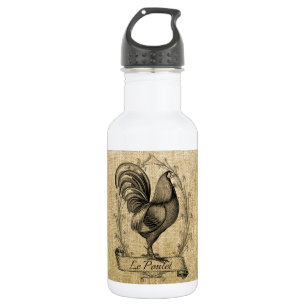 Vintage Hühnerburlap Trinkflasche