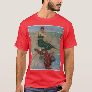 Vintage Hummer Gitarre Serenade Illustration 1914 T-Shirt