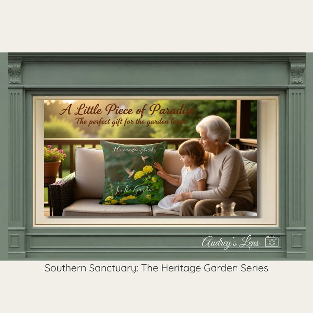 Vintage Hummingbird & Wildflower Botanical Kissen (Von Creator hochgeladen)