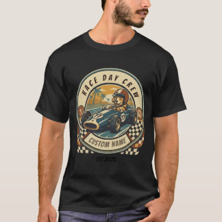 Vintage-Hund Indy-Renntag-Shirt – Retro-Renn-T-Shi T-Shirt