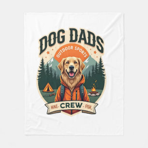 Vintage Hund Väter Outdoor-Sport-Crew Golden Retri Fleecedecke