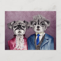 Vintage-Hunde-Kunst