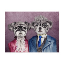 Vintage Hunde Kunst