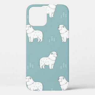 Vintage Hundeillustrierung in Great Pyrenäen nahtl Case-Mate iPhone Hülle