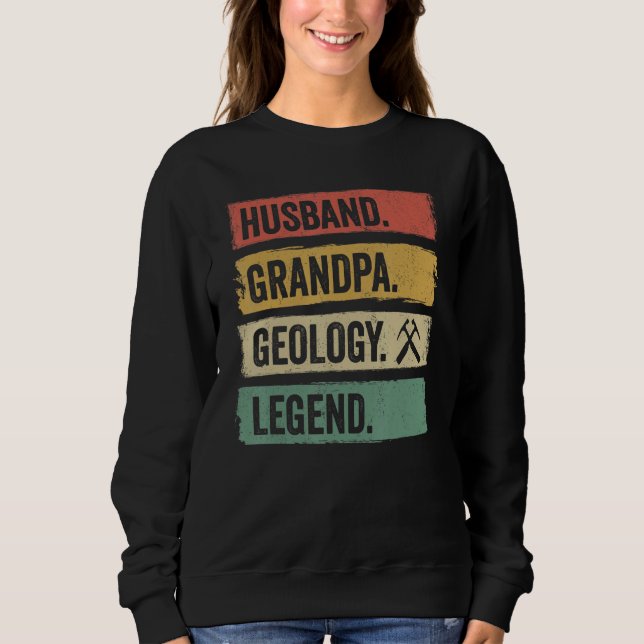 Vintage husband, grandpa, geology legend, retro ge sweatshirt (Vorderseite)