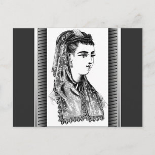 Vintage Hüte Postkarte