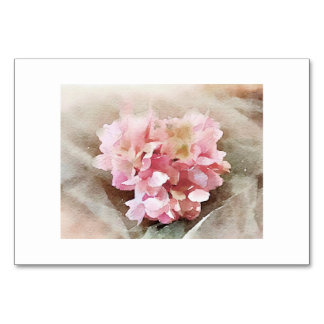 Vintage Hydrangea Tischnummer
