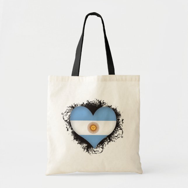 Vintage i-Liebe Argentinien Tragetasche (Vorne)
