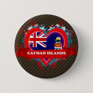Vintage i-Liebe Cayman Islands Button