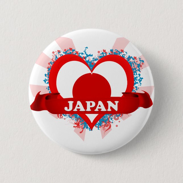 Vintage i-Liebe Japan Button (Vorderseite)