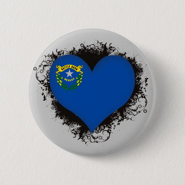 Vintage i-Liebe Nevada Button (Vorderseite)