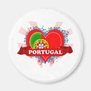 Vintage i-Liebe Portugal Magnet