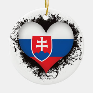 Vintage i-Liebe Slowakei Keramikornament