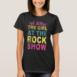 Vintage Ich bin das Mädchen auf dem Rockkonzert Ro T-Shirt